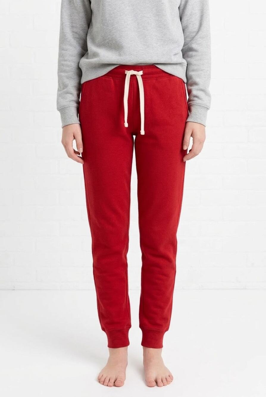 MONROW Supersoft Fleece Girlfriend Sweatpants – Deep Red – XS NWT